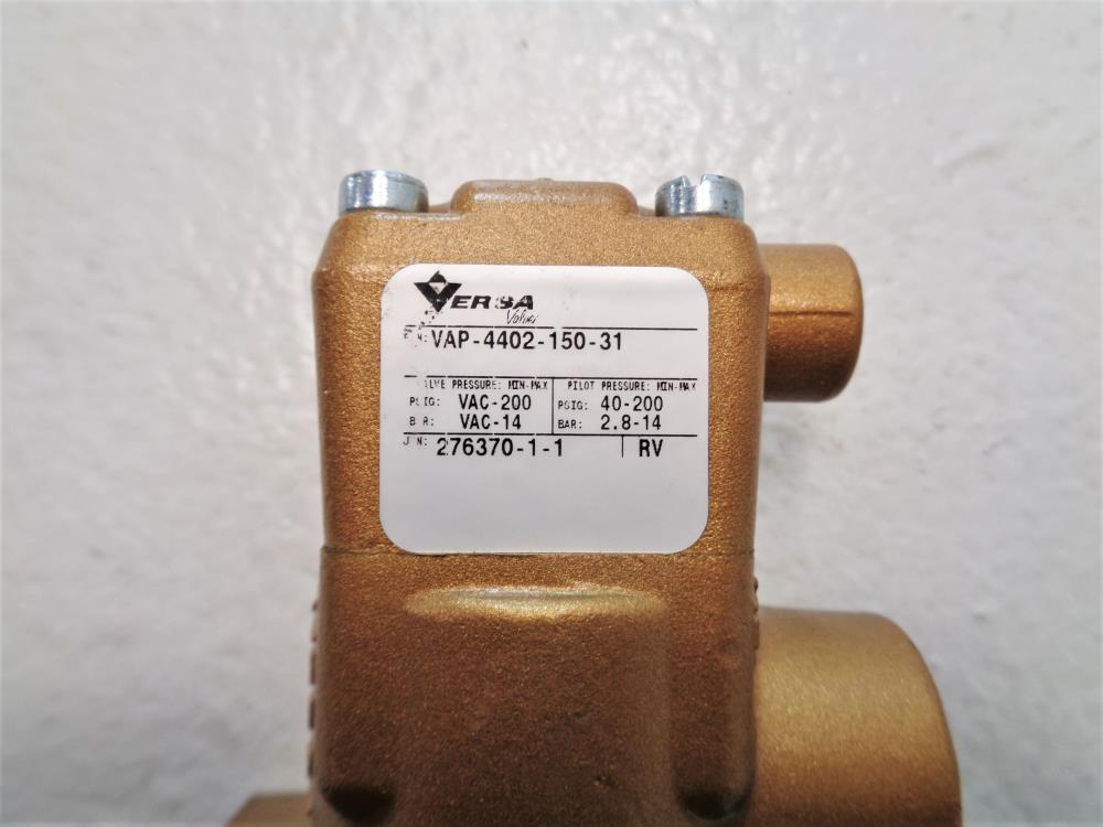 Versa 3/8" NPT 4-Way Pneumatic Directional Valve VAP-4402-150-31